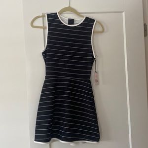 WeWoreWhat Black & White striped active dress